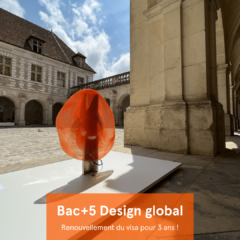 photo illustrant le renouvellement du visa du bac+5 design global