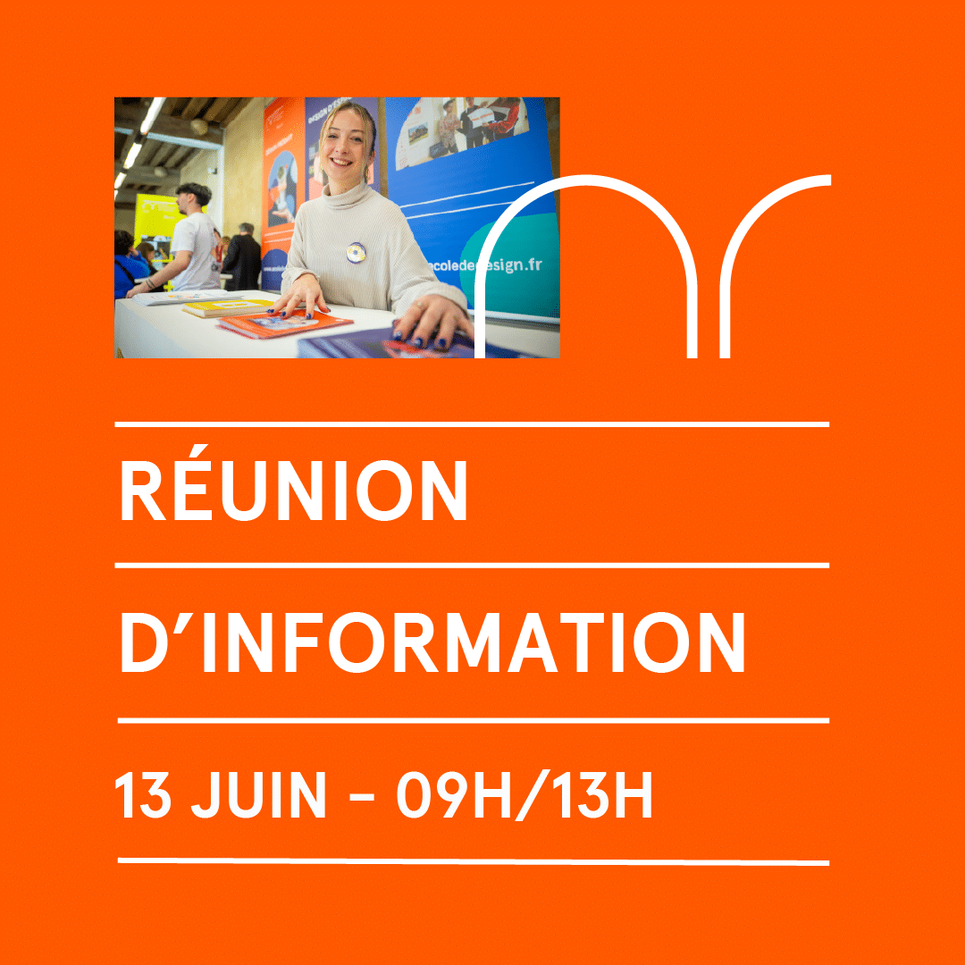 visuel pour la réunion d'information école de design de troyes du 13 juin