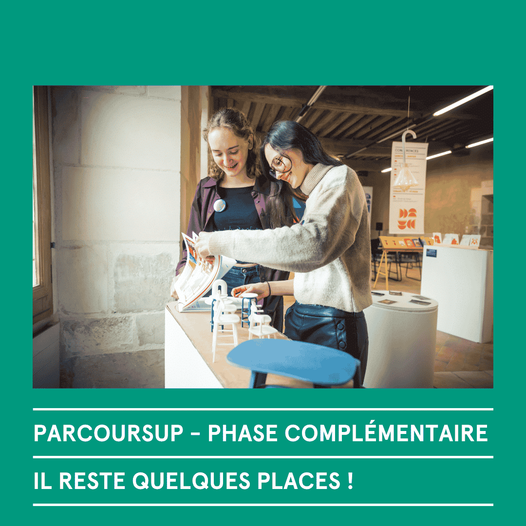 complémentaire Parcoursup - Il reste des places pour nous rejoindre en septembre